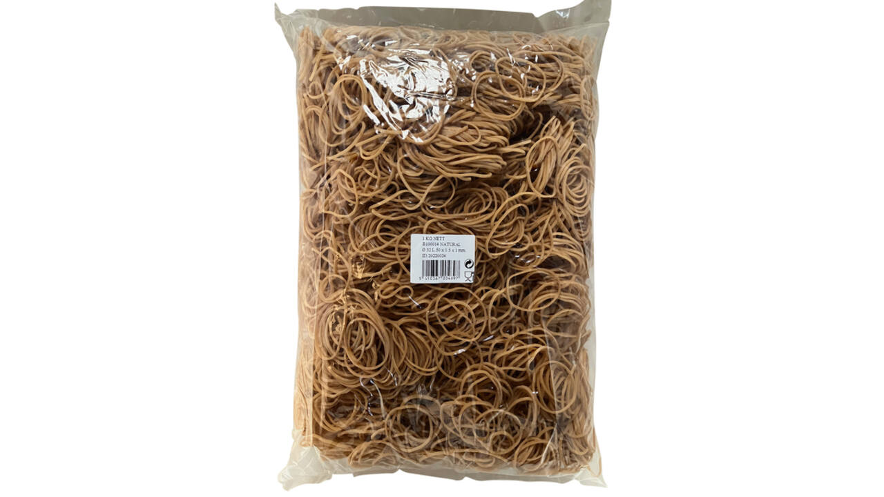 Elastiek Standard Rubber Bands 14 50x1.5mm 1kg 5333 stuks bruin